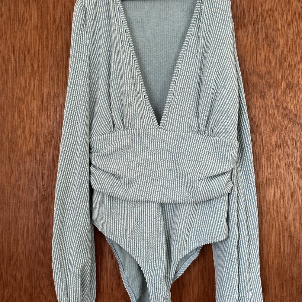 Ribbed Long Sleeve Bodysuit